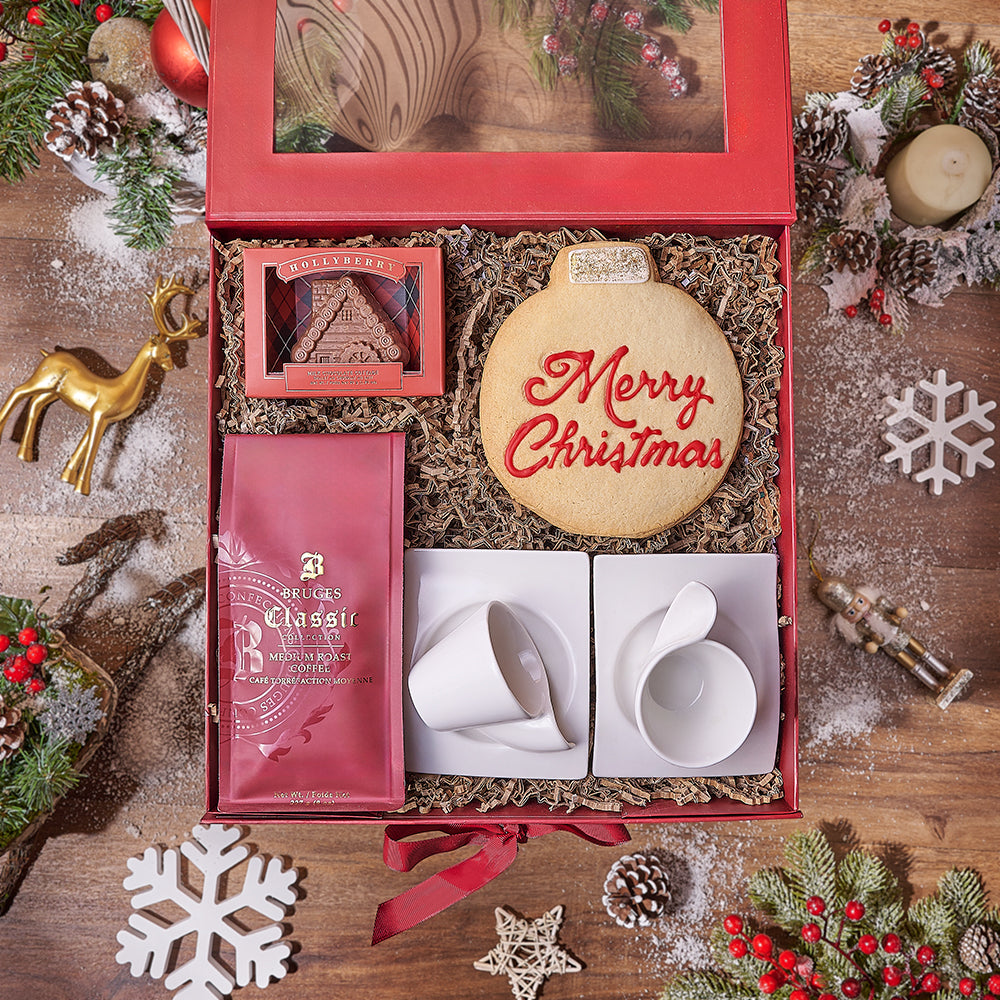 Milk Chocolate Coffee Holiday Gift Box – how the gift is presented