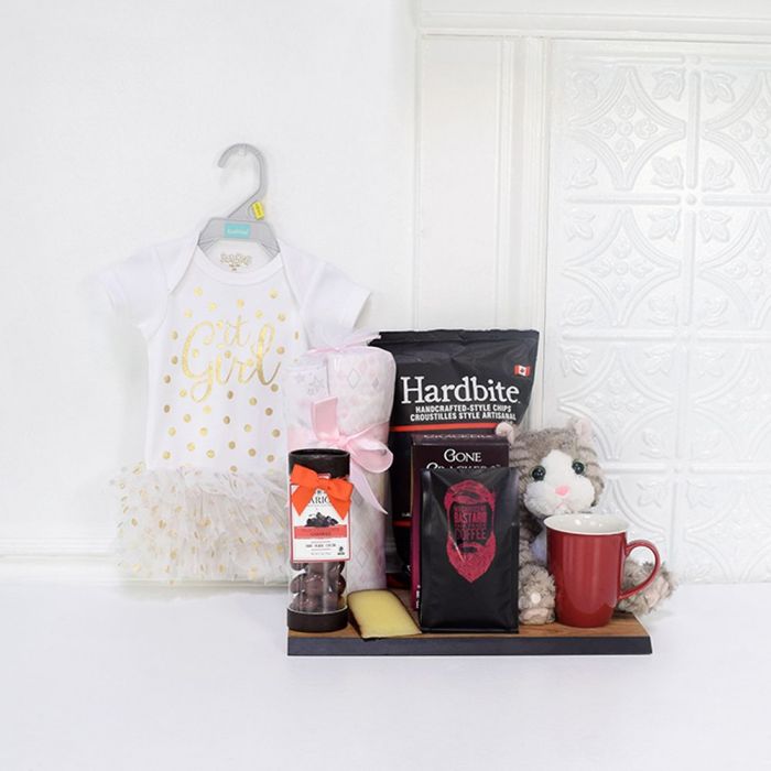 Baby Arrival Plush Toy Basket – how the gift is presented