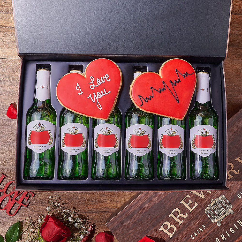 Valentine's Day Six Beer Gift – how the gift is presented