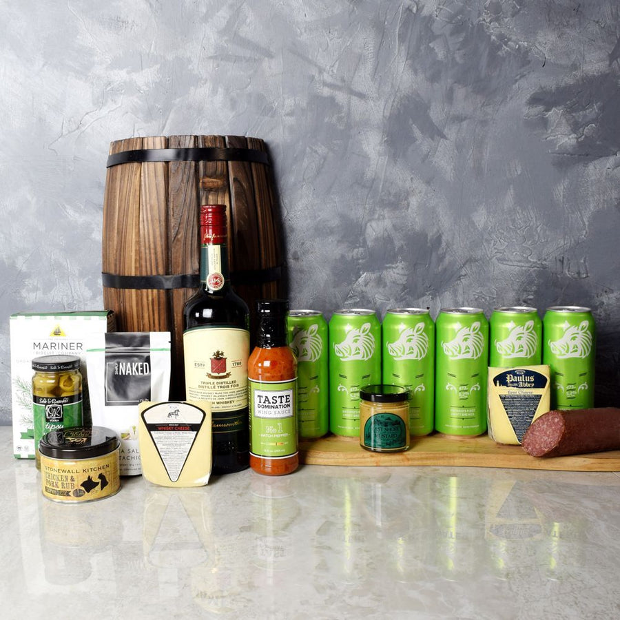 Quayside St. Patrick’s Day Basket from Philadelphia Baskets - Beer Gift Set - Philadelphia Delivery