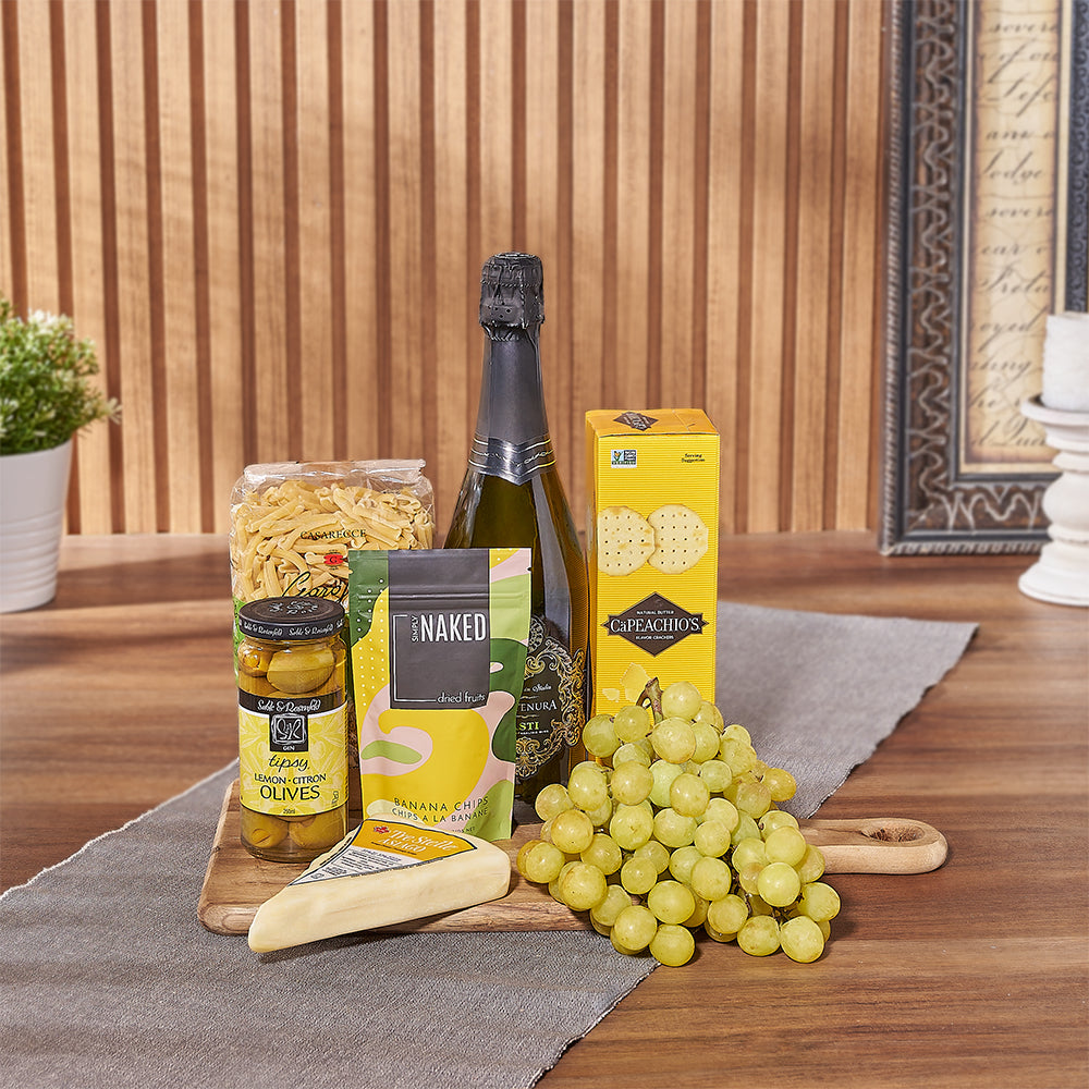 Sparkling Wine Basket Kosher New Year – how the gift is presented