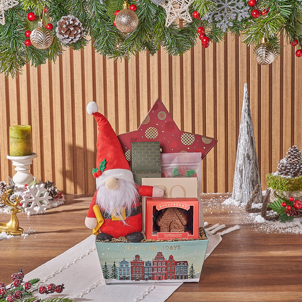 Christmas Star Sweets Basket – how the gift is presented