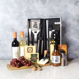 The BBQ Essentials Wine Gift Set – wine gift baskets – US delivery - Good 4  You Gift Baskets USA