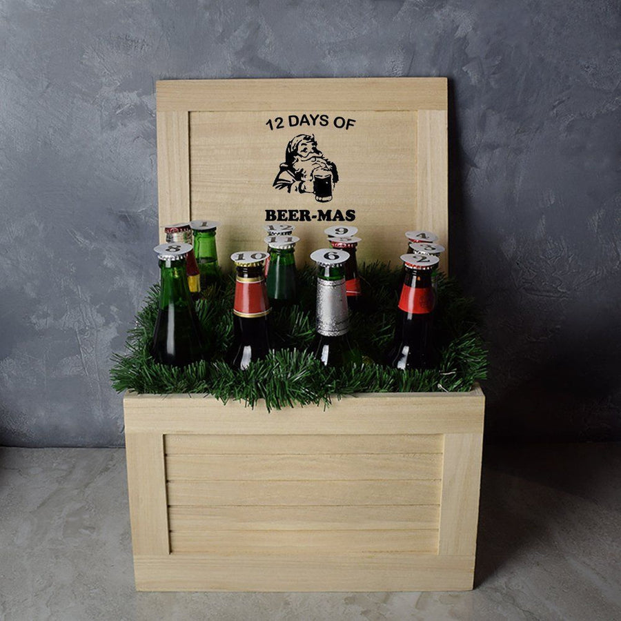 12 Days of Beer-Mas Gift Crate from Philadelphia Baskets - Philadelphia Delivery