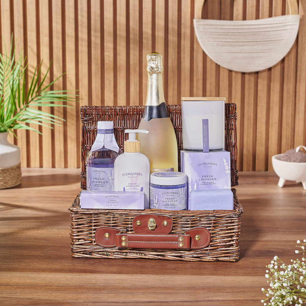 Bold & Bubbly Spa Gift Set from Philadelphia Baskets for the ultimate in luxury - Philadelphia Delivery