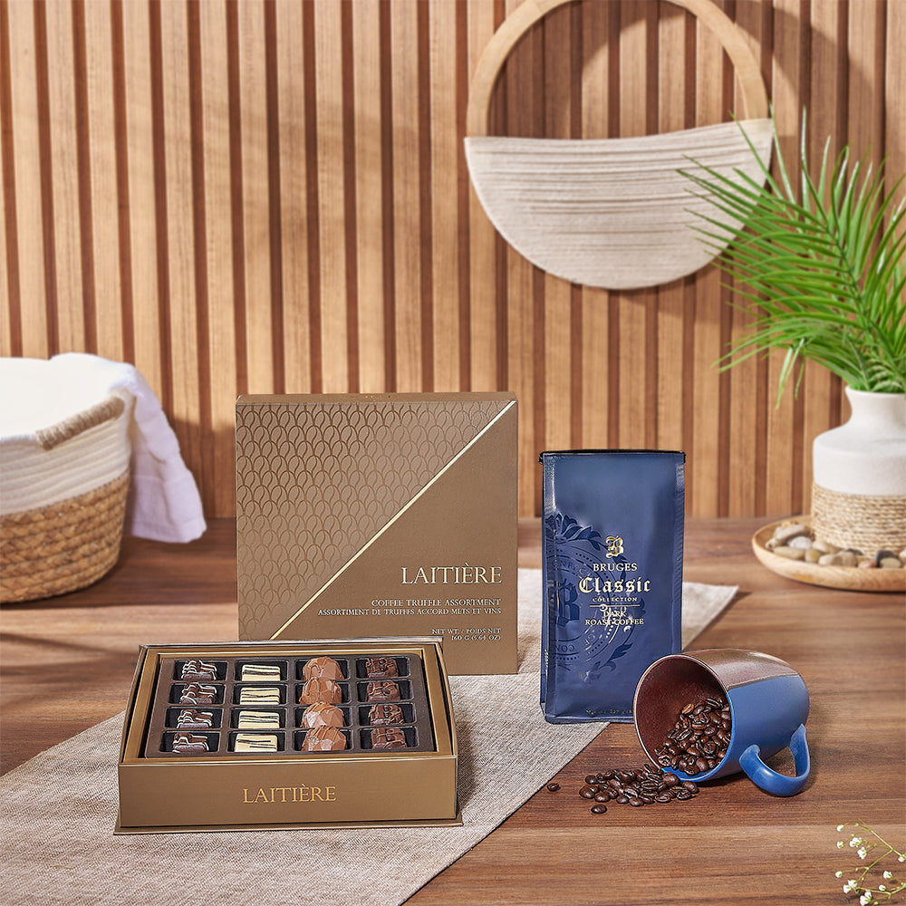 The Rich Coffee & Truffle Gift Set from Philadelphia Baskets to Philadelphia delivery