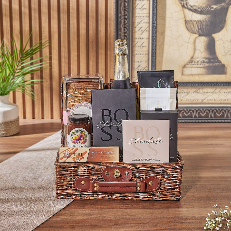 Champagne & Picnic Gift Basket