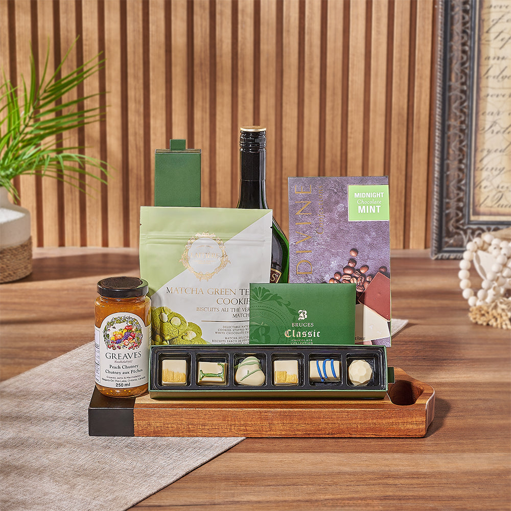 Brilliant Chocolate & Liquor Basket, chocolate gift, chocolate, cookie gift, cookie, liquor gift, liquor, Philadelphia delivery