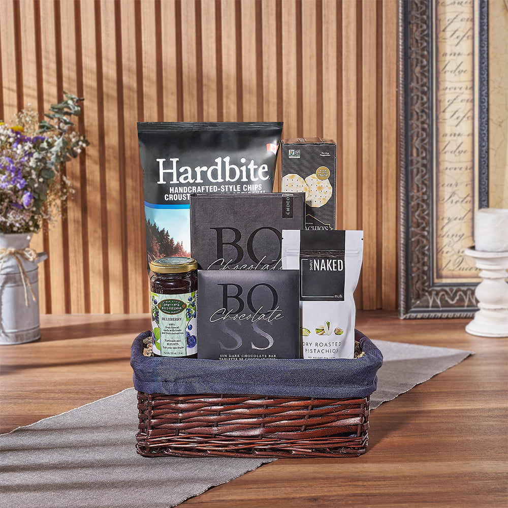 Happy Hanukkah Kosher Snack Basket from Philadelphia Baskets - Philadelphia Delivery