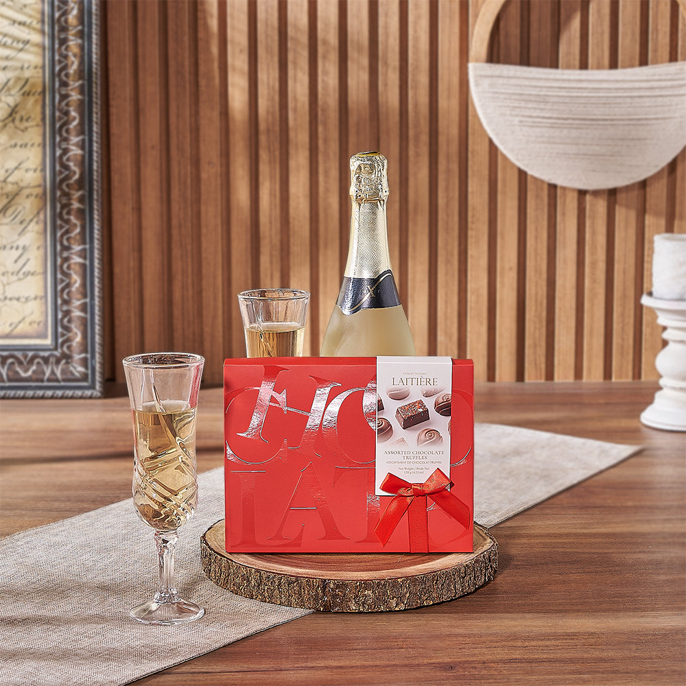 Maryvale Champagne &amp; Truffle Gift - Champagne Gift Basket - Philadelphia Delivery