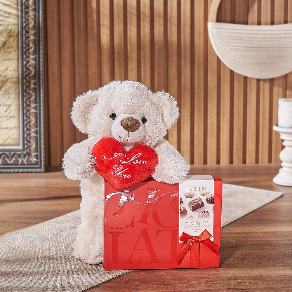 Maryvale Bear & Truffle Gift - Chocolate Gift Basket - Philadelphia Delivery