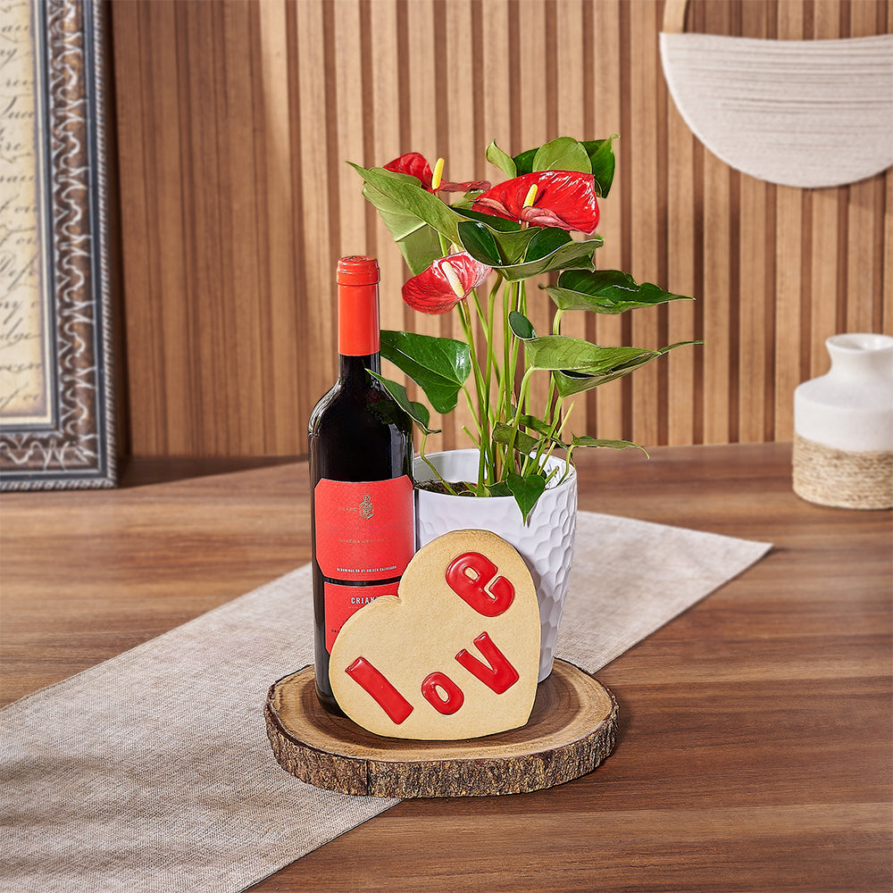 Toast to love with the Dufferin Wine Gift Basket from Philadelphia Baskets - Philadelphia delivery