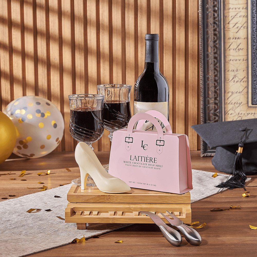 Wine & Piano Grad Gift, wine gift, wine, graduation gift, graduation, chocolate gift, chocolate, Philadelphia delivery