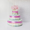 Baby Girl Diaper Cake Gift Set from Philadelphia Baskets - Philadelphia Delivery