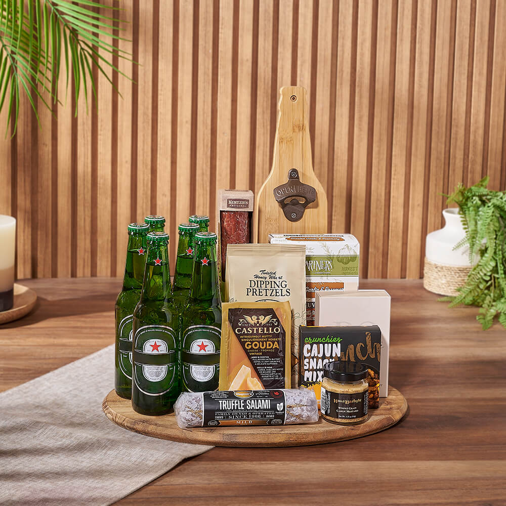 Beer &amp; Cheese Lover's Basket, beer gift, beer, charcuterie gift, charcuterie, Philadelphia delivery
