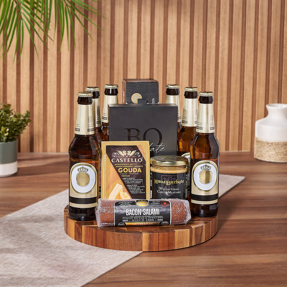 Brockton Beer &amp; Snacks Basket – Philadelphia baskets – Philadelphia Delivery