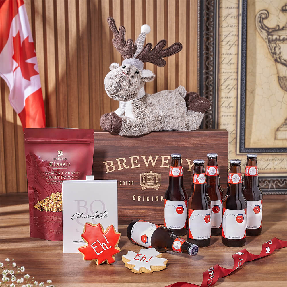 Canada Day Sweet Treat &amp; Beer Gift - Philadelphia Baskets - Philadelphia Delivery