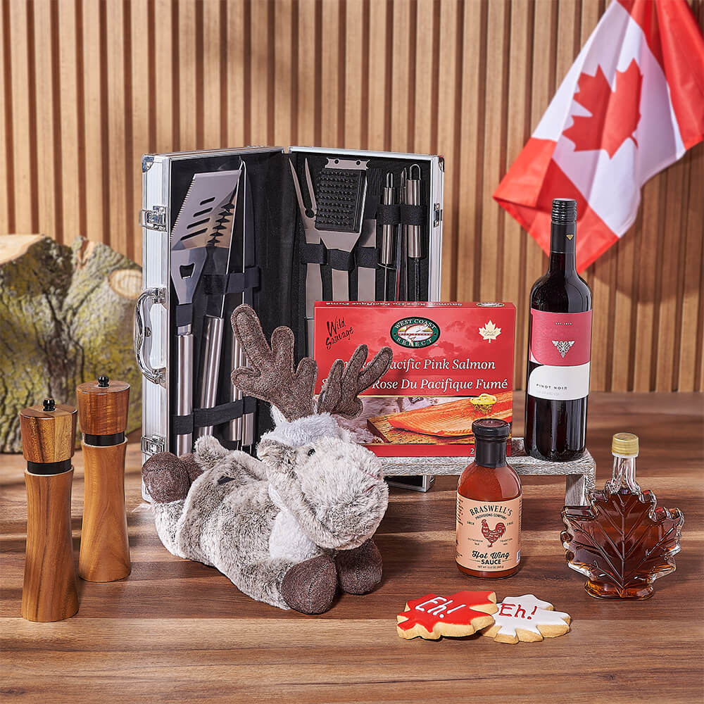 Canada Day Wine &amp; Grilling Gift - Philadelphia Baskets - Philadelphia Delivery