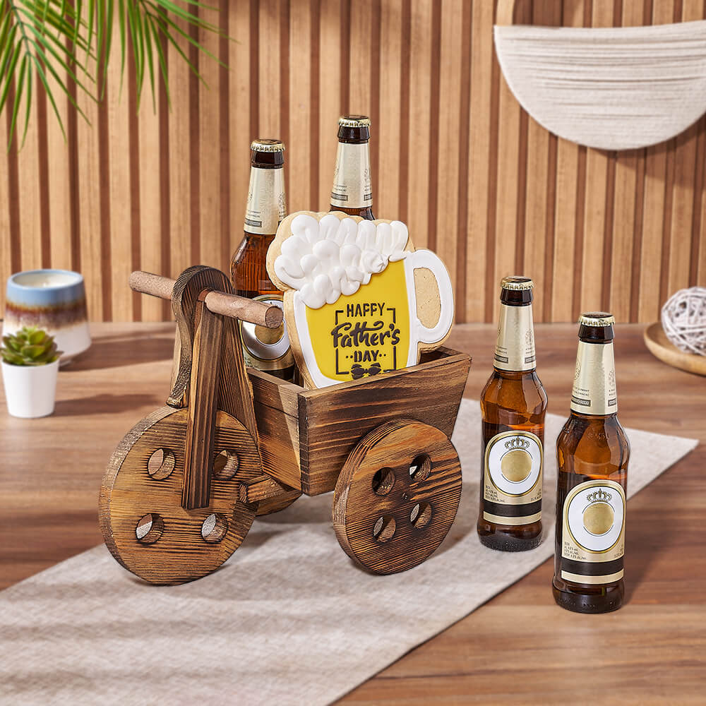 Cheers to Dad Beer Gift – how the gift is presented