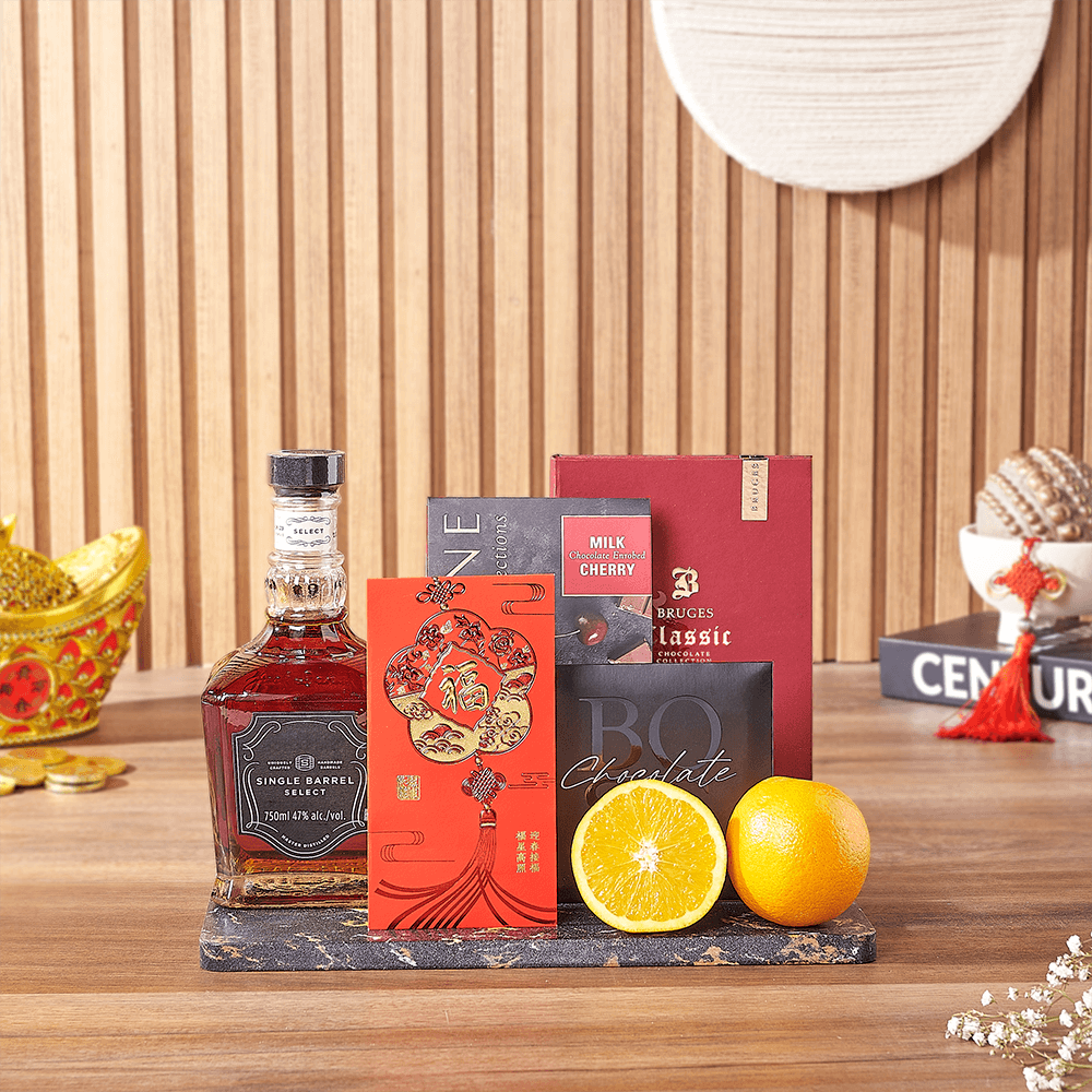 Chinese New Year Liquor Set – how the gift is presented