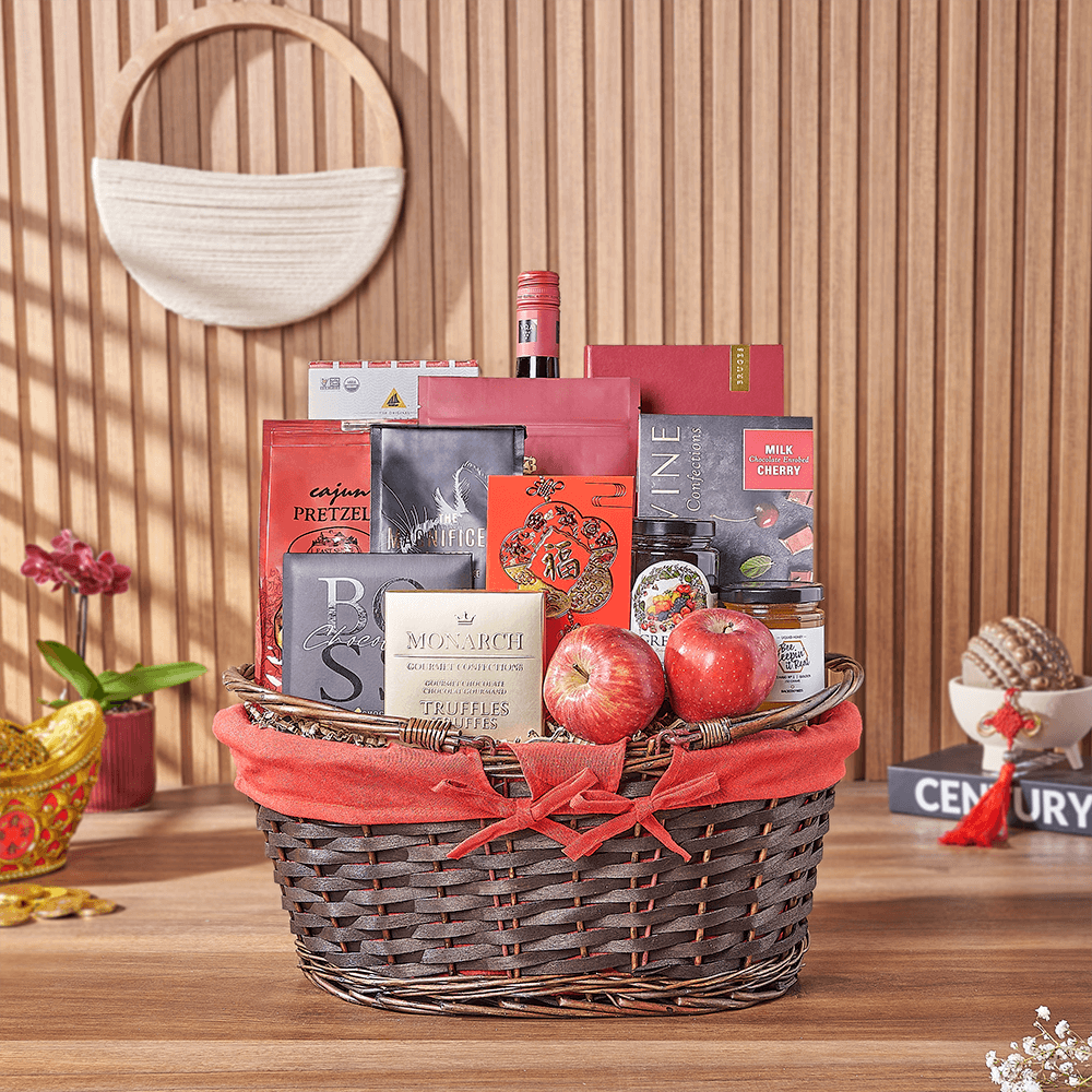 Chinese New Year Wine &amp; Feast Gift, wine gift, wine, chinese new year gift, chinese new year, lunar new year gift, lunar new year, Philadelphia delivery