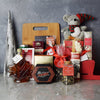 Chocolate Truffles & Christmas Sleigh Basket from Philadelphia Baskets - Gourmet Gift Set - Philadelphia Delivery.