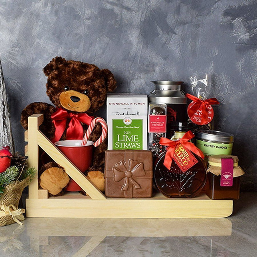 Christmas Coffee & Treats Basket from Philadelphia Baskets - Gourmet Gift Set - Philadelphia Delivery.