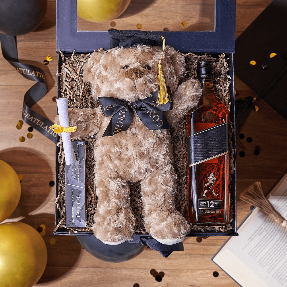 Congratulations Grad Liquor Box, liquor gift, liquor, chocolate gift, chocolate, graduation gift, graduation,  Philadelphia delivery
