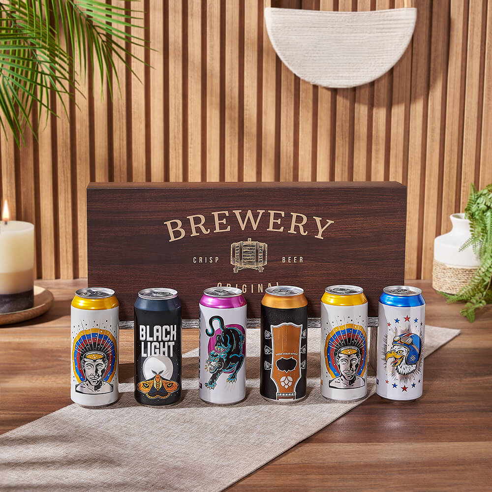 Locally Sourced Beer 6-Pack – how the gift is presented