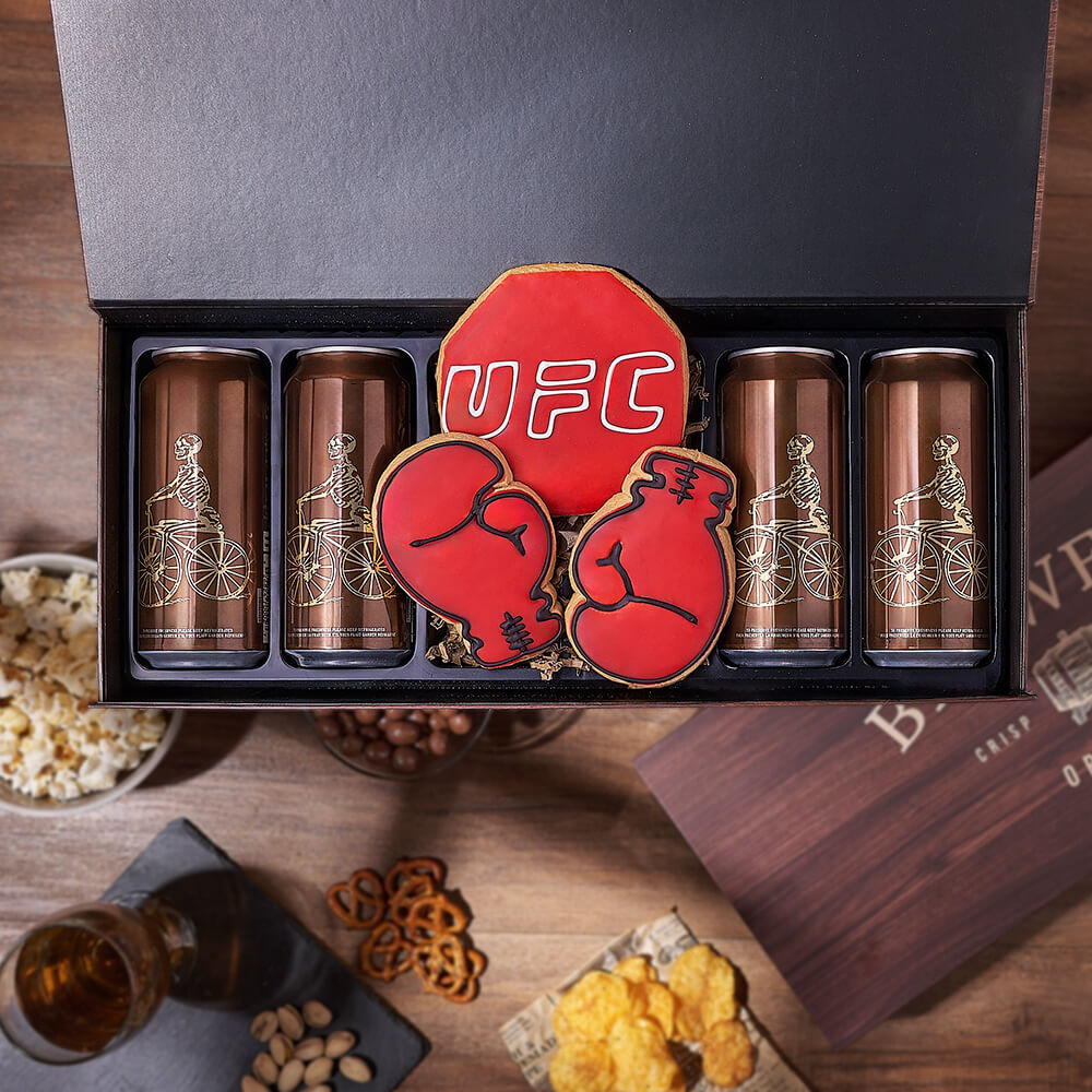 Craft Beer &amp; Boxing Gift Box from Philadelphia Baskets - Beer Gift Set - Philadelphia Delivery.