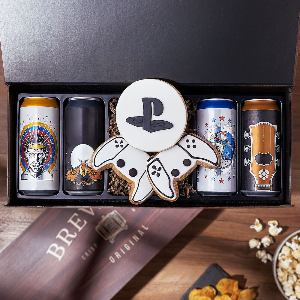Craft Brew &amp; Gaming Gift Set from Philadelphia Baskets - Beer Gift Set - Philadelphia Delivery.