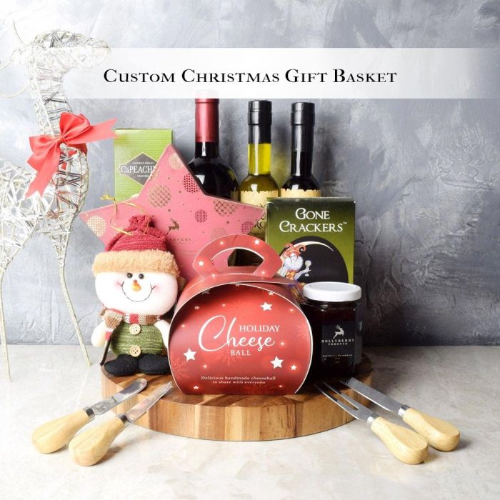 Custom Christmas Gift Baskets from Philadelphia Baskets - Gourmet Gift Set - Philadelphia Delivery.