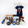 Deluxe Baby Boy Blue Gift Set from Philadelphia Baskets - Beer Gift Basket - Philadelphia Delivery.