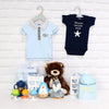 Deluxe Basket for a Baby Boy from Philadelphia Baskets - Baby Gift Set - Philadelphia Delivery.