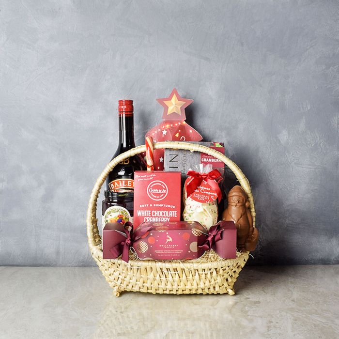 Divine Christmas Liquor Set from Philadelphia Baskets - Liquor Gift Basket - Philadelphia Delivery.