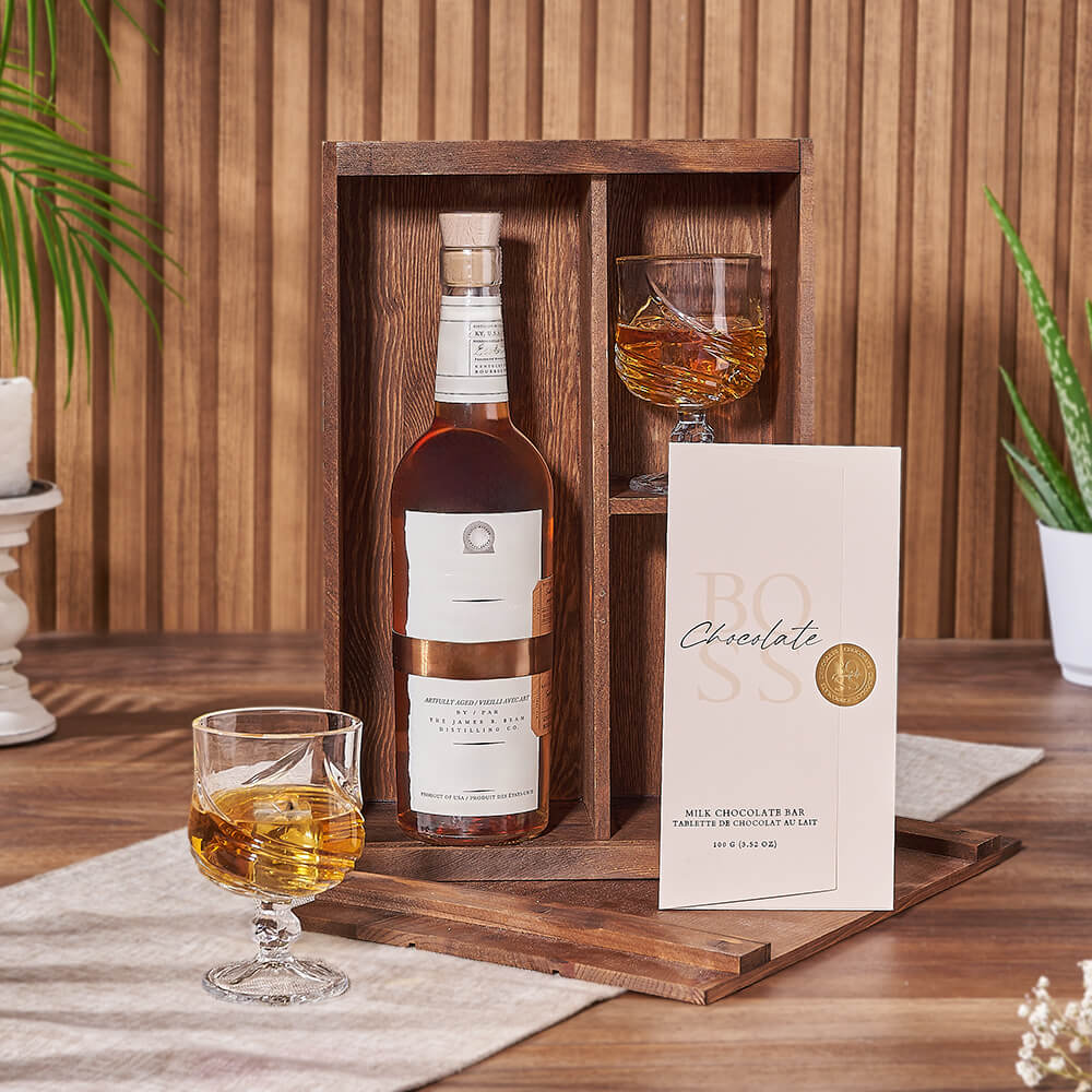 Executive Liquor &amp; Decanter Set from Philadelphia Baskets - Liquor Gft Basket - Philadelphia Delivery.