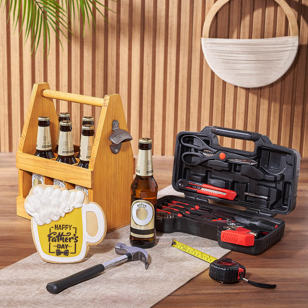 Father’s Day Brew &amp; Tool Gift from Philadelphia Baskets - Beer Gift Set - Philadelphia Delivery.