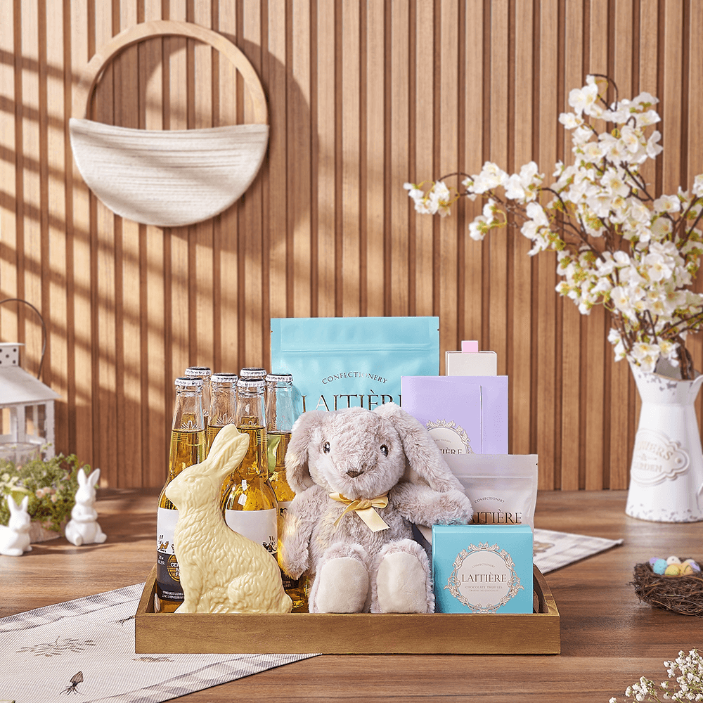 Festive Easter Beer & Candy Tray, easter gift, easter, beer gift, beer, chocolate gift, chocolate, Philadelphia delivery