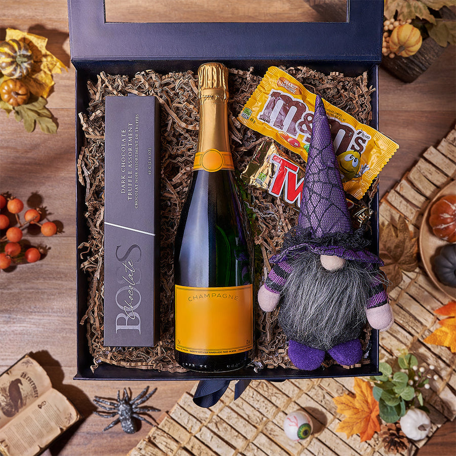 Frightening Champagne Gift Box, champagne gift, champagne, sparkling wine gift, sparkling wine, halloween gift, halloween, Philadelphia delivery