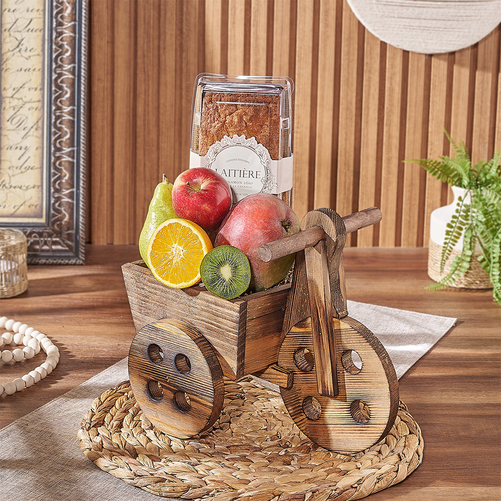 Fruit &amp; Treat Gift Cart, fruit gift, fruit, cake gift, cake, Philadelphia delivery