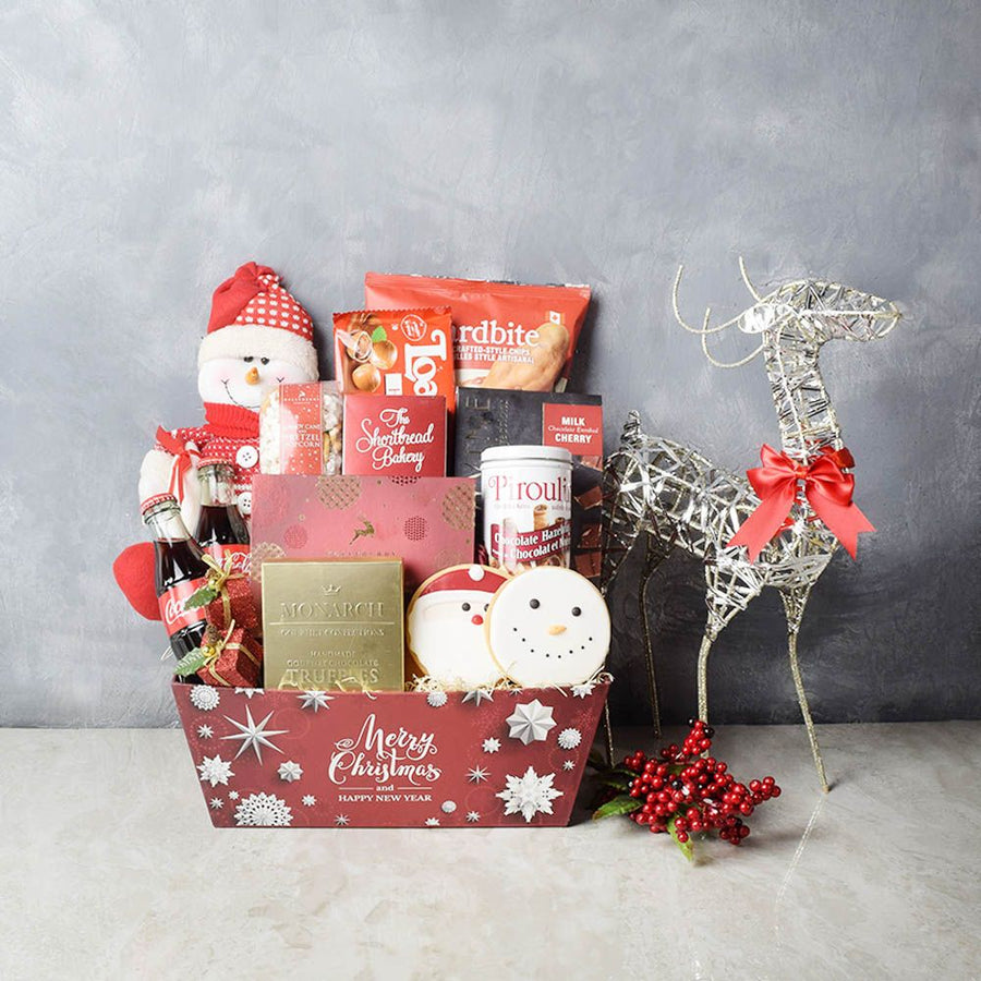 Gourmet Christmas Treats Set from Philadelphia Baskets - Gourmet Gift Basket - Philadelphia Delivery.