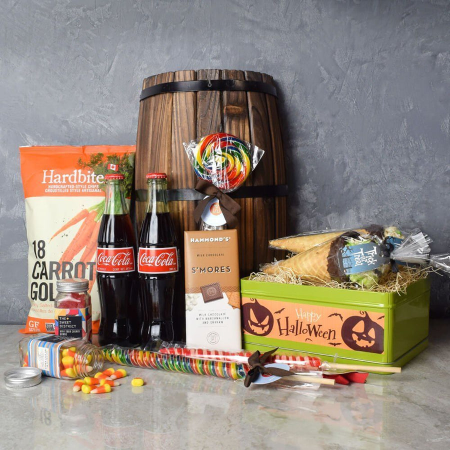 Gourmet Halloween Treats Basket from Philadelphia Baskets - Sweets Gift Set - Philadelphia Delivery.