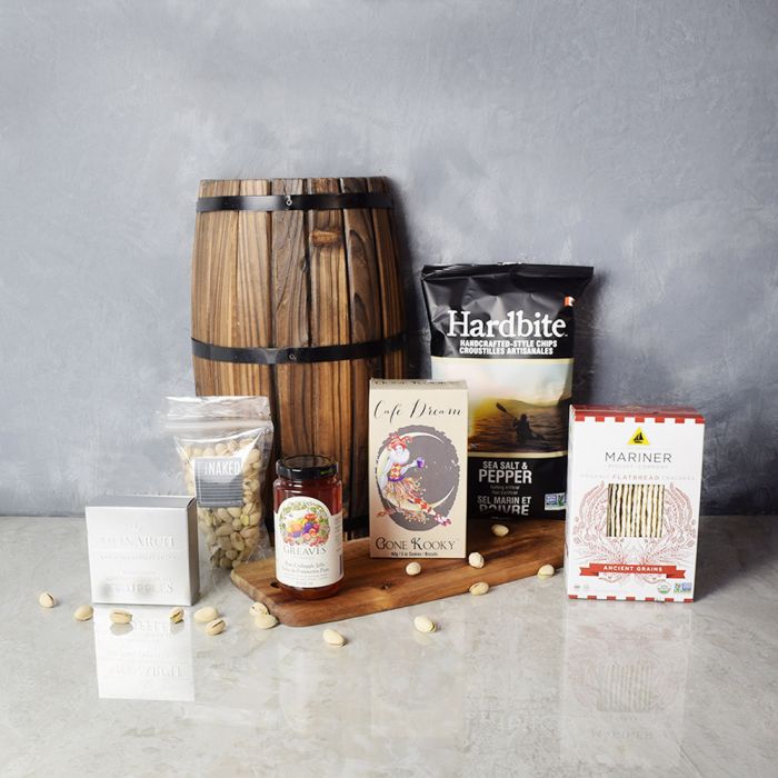 Crabapple Jelly Snack Gift Basket – how the gift is presented