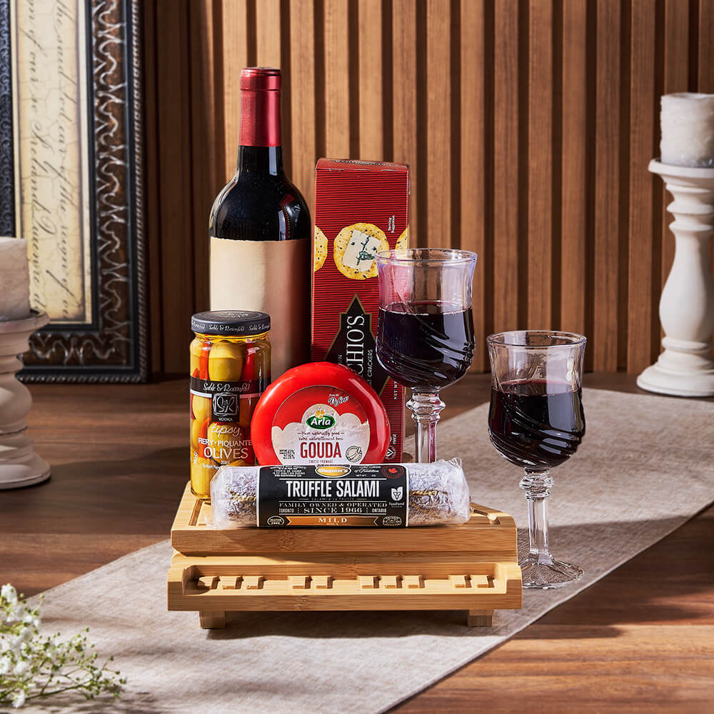 Grand Piano &amp; Wine Gift Basket from Philadelphia Baskets - Wine Gift Set - Philadelphia Delivery.
