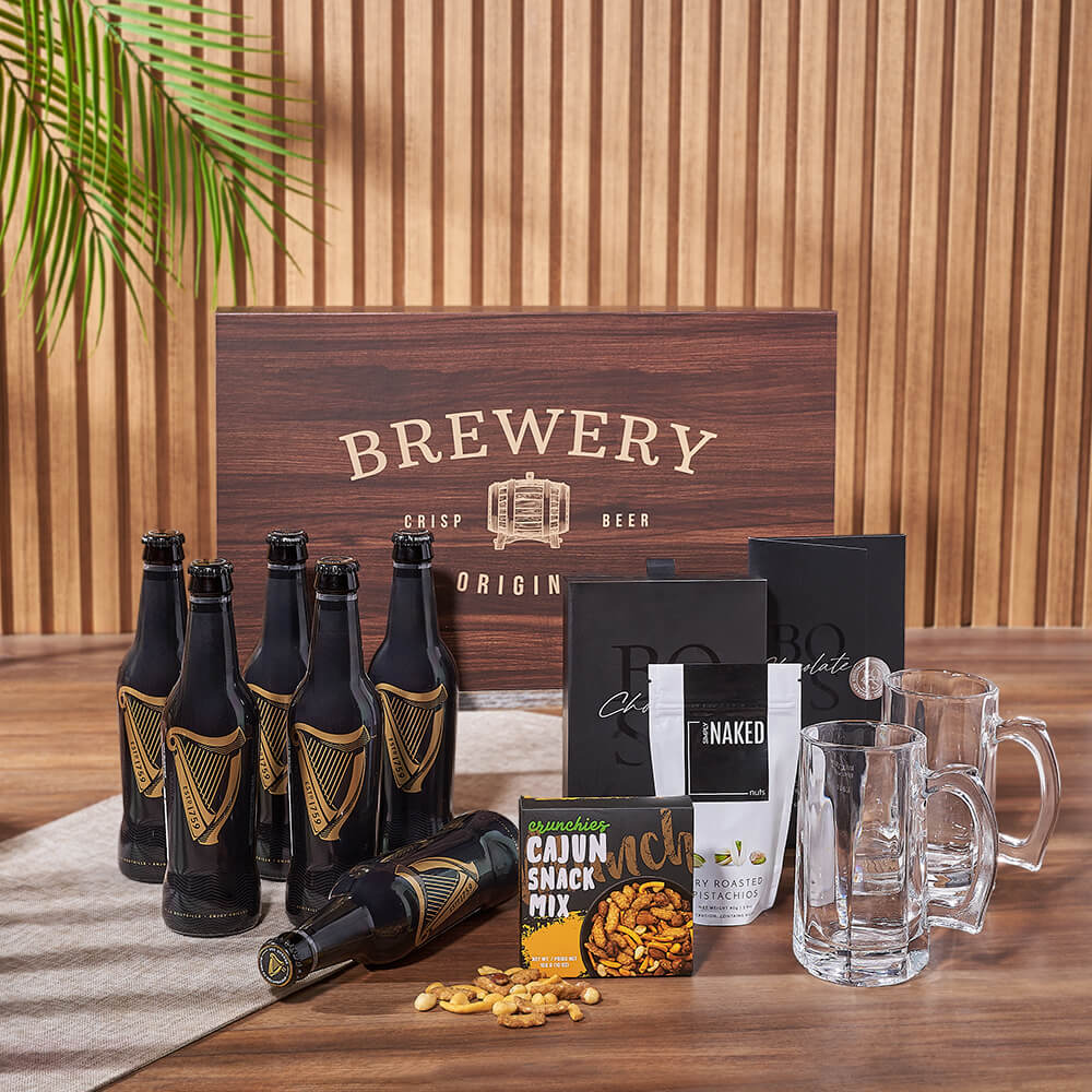 Guinness &amp; Goodies Gift Set from Philadelphia Baskets - Beer Gift Basket - Philadelphia Delivery.