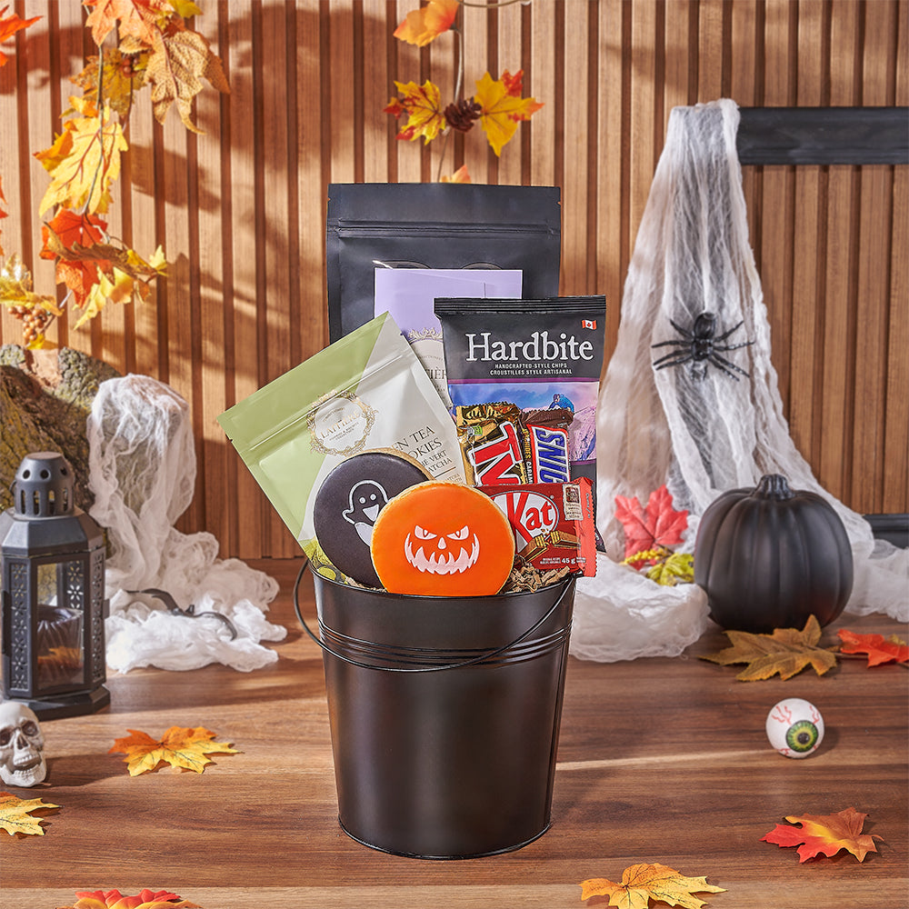 Halloween Tricks &amp; Treats Gift Basket, halloween gift, halloween, candy gift, candy, chocolate gift, chocolate, Philadelphia delivery
