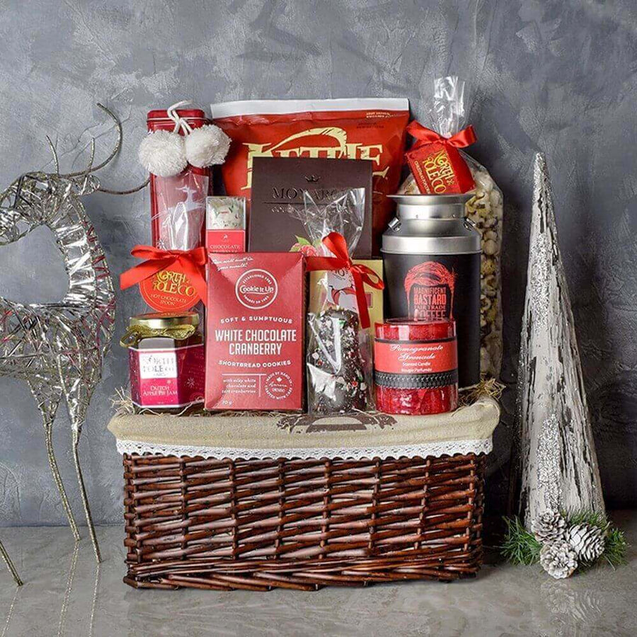 Happy Holidays Basket from Philadelphia Baskets - Gourmet Gift Set - Philadelphia Delivery.