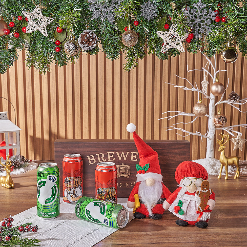 Craft Beer Holiday Box with Plush – how the gift is presented