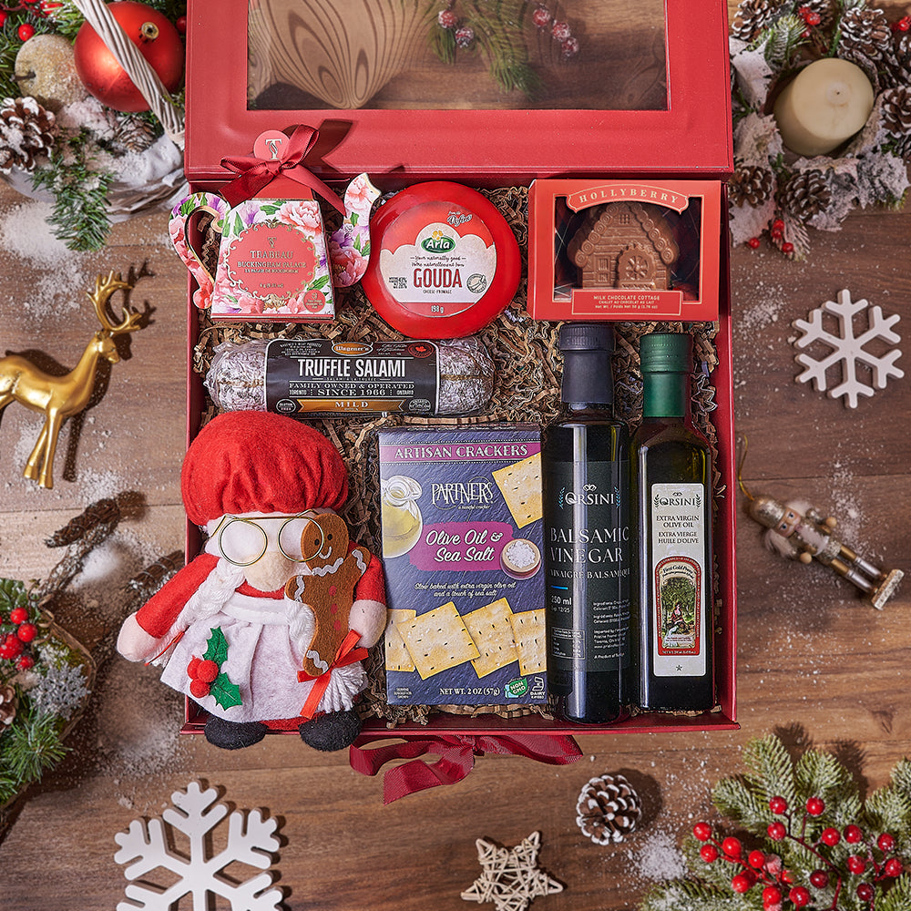 Mrs Claus Holiday Treats Gift Box – how the gift is presented