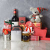 Holiday Sleigh with Wine Gift Basket from Philadelphia Baskets - Philadelphia Delivery